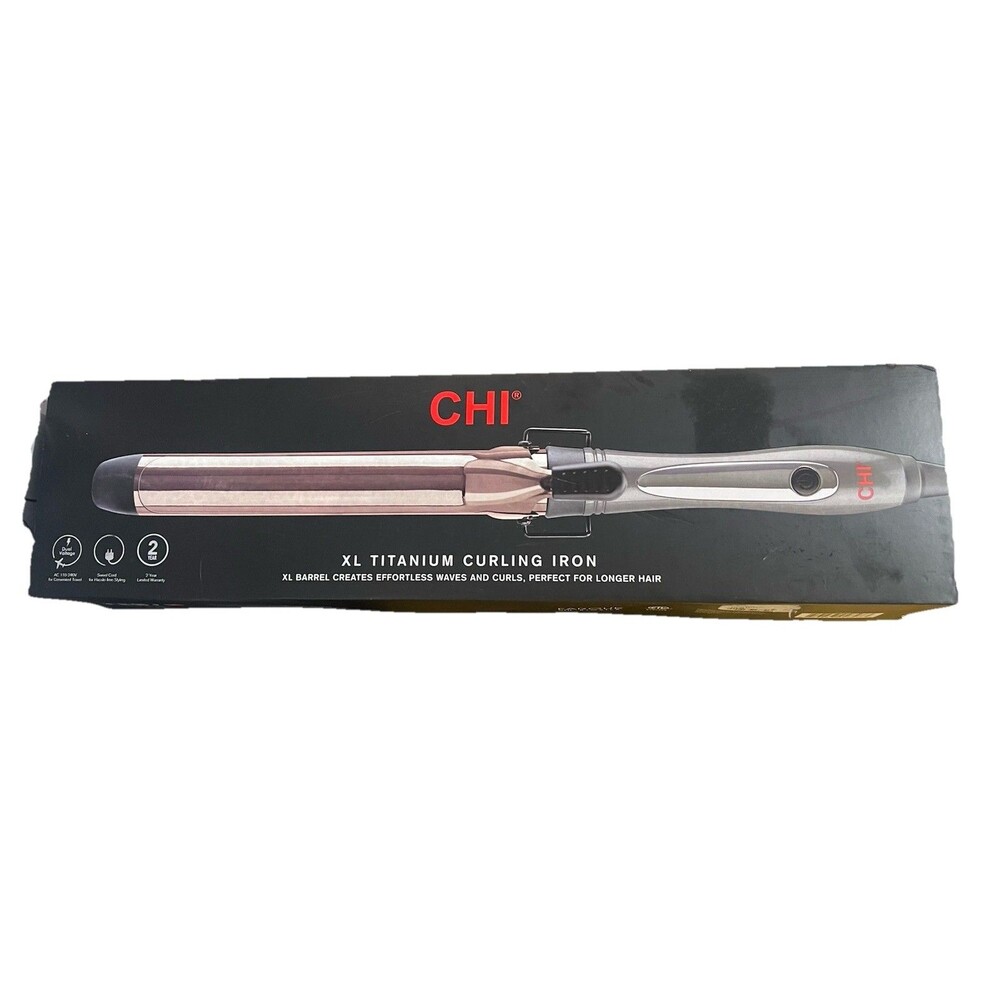 CHI XL Titanium Curling Iron Hair Care curls FAROUK BIOSILK